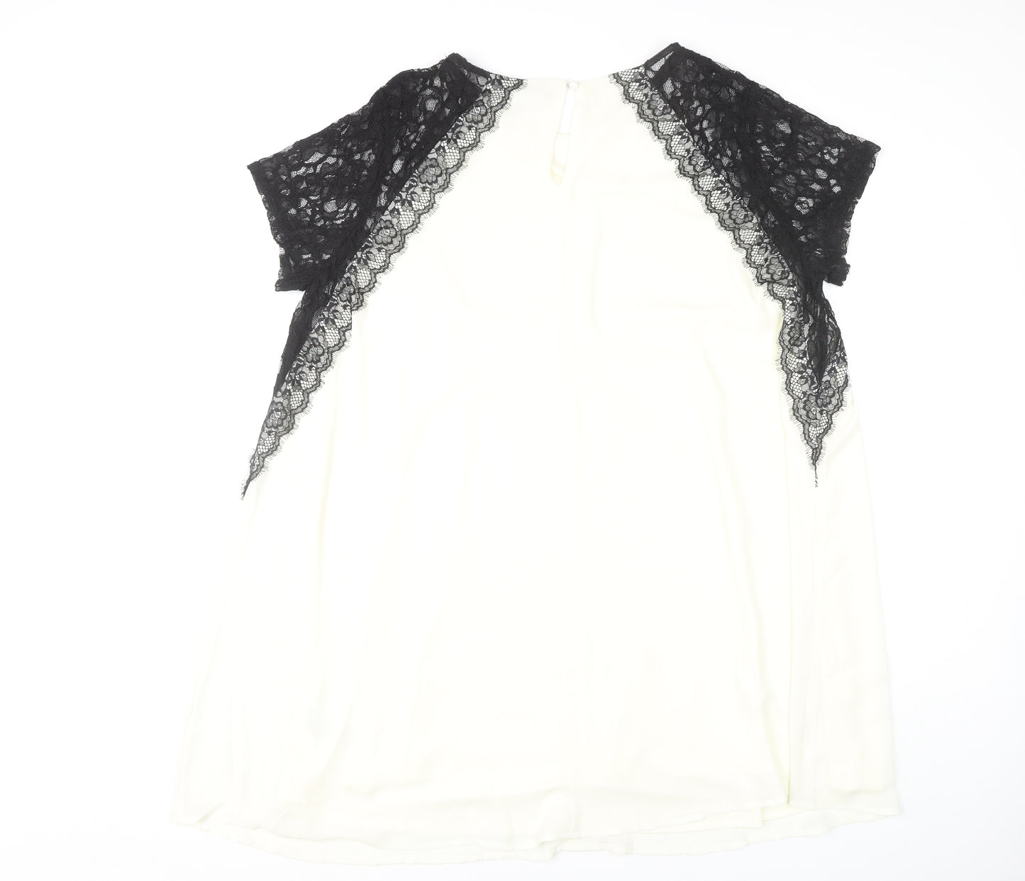 Simply Be Women's Black Ivory Lace Shift Dress Size 22