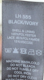 Simply Be Women's Black Ivory Lace Shift Dress Size 22