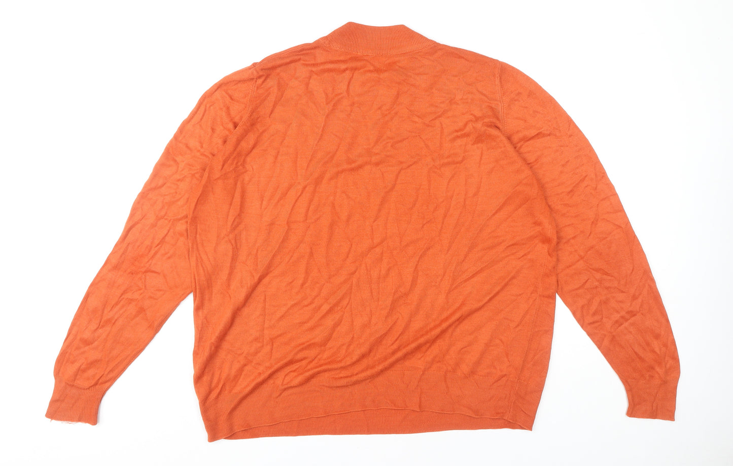 Marks and Spencer Women's Orange Mock Neck Jumper