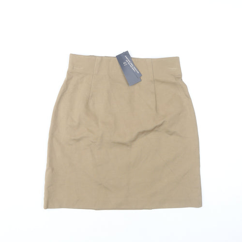 Marks and Spencer Women Beige Size 8 Skirt