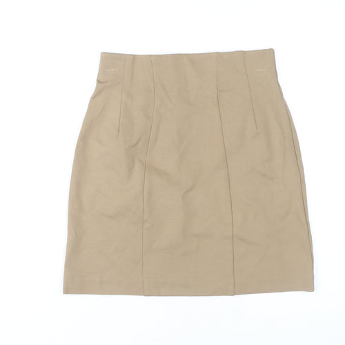 Marks and Spencer Women Beige Size 8 Skirt