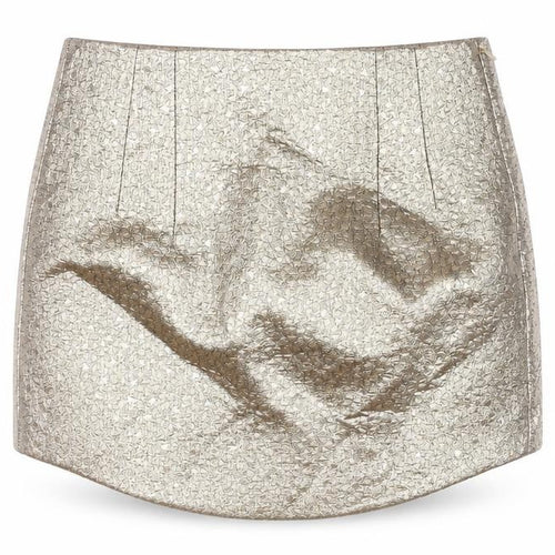 Zara Women's Gold Short Pencil Skirt Size 8 New
