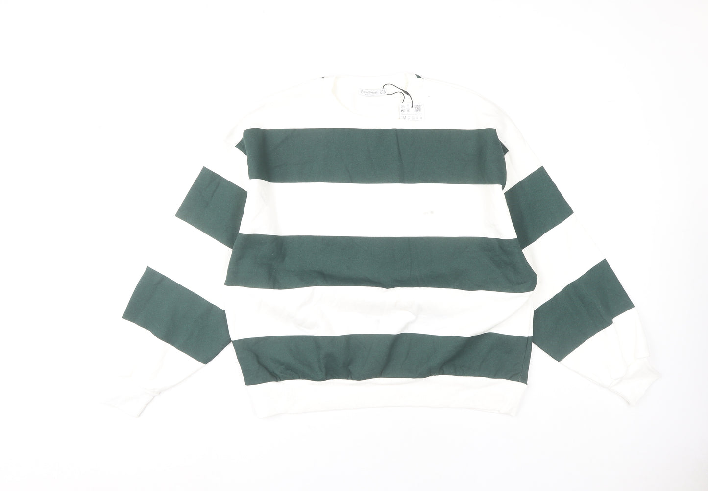 Stradivarius Women's Striped Pullover Sweatshirt