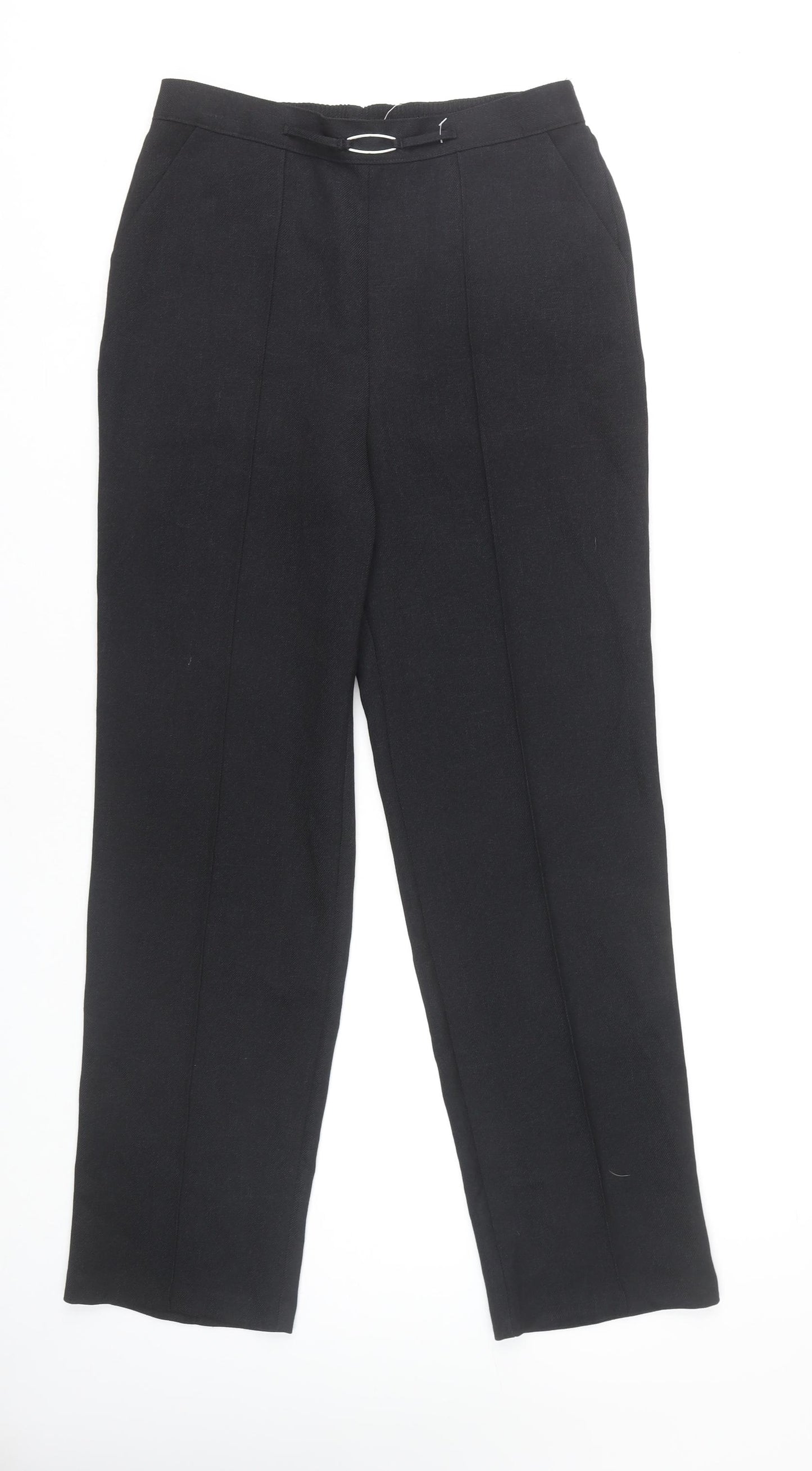 Papaya Women's Black Straight Trousers Size 8
