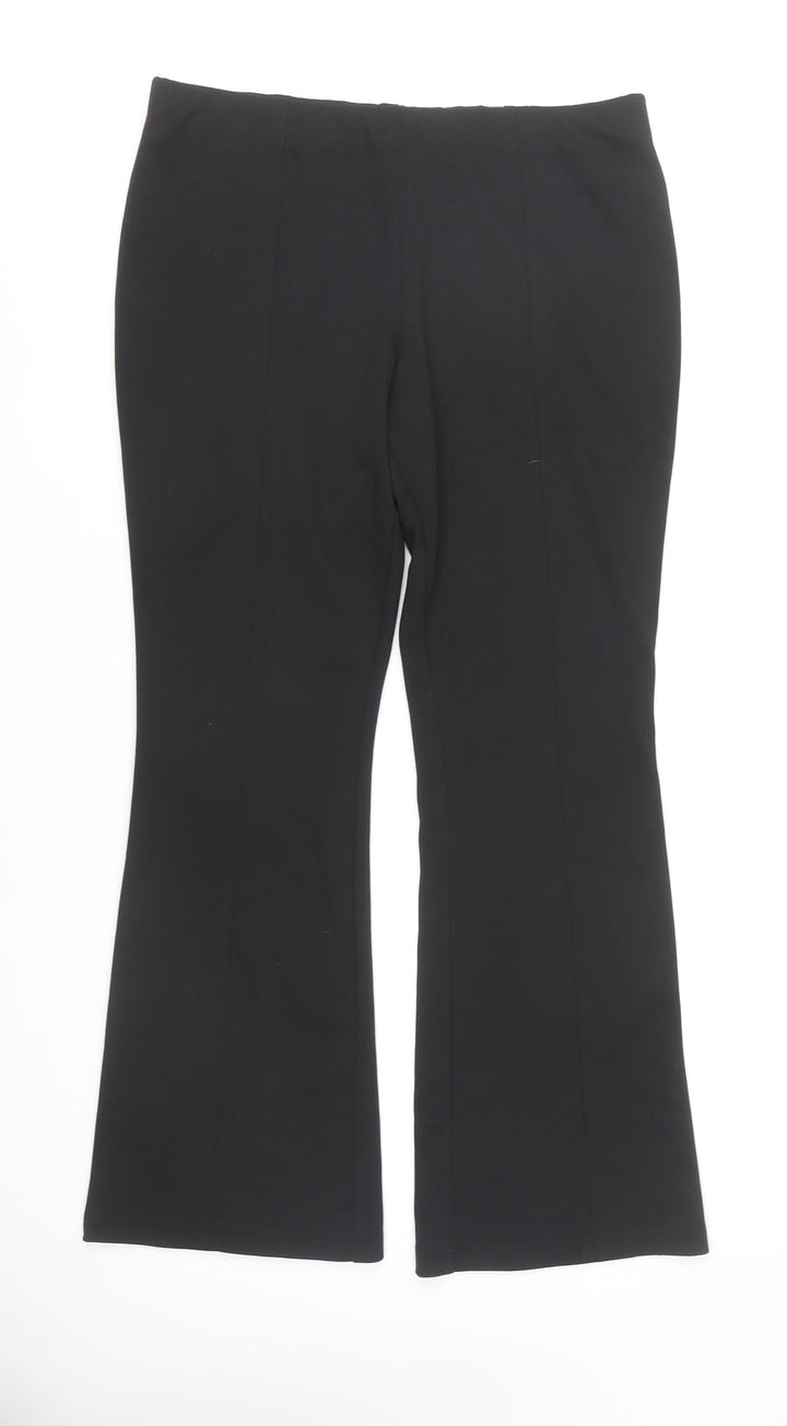 Red Herring Women's Black Flared Trousers Size 12