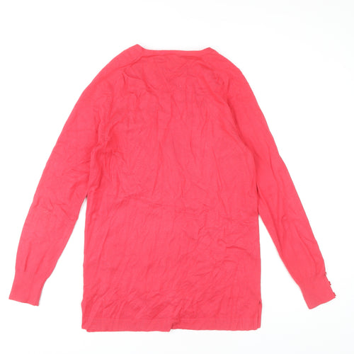 Papaya Women's Red Cardigan, Size 12, V-Neck