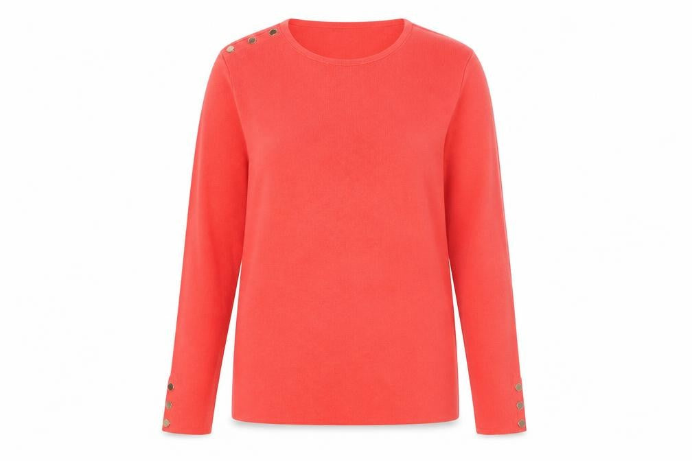Front view of Phase Eight Women’s Red jumper, size UK 12