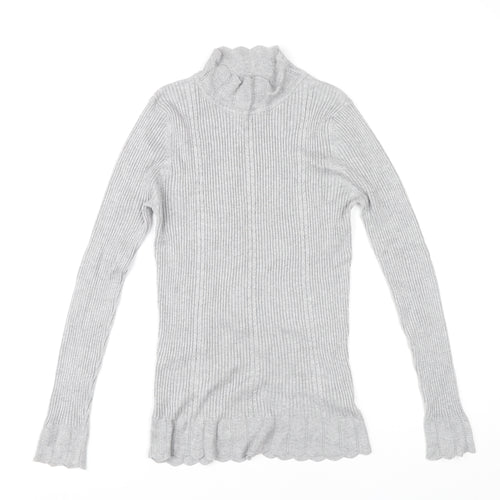 Papaya Women's Grey Knit Pullover Jumper Size 14