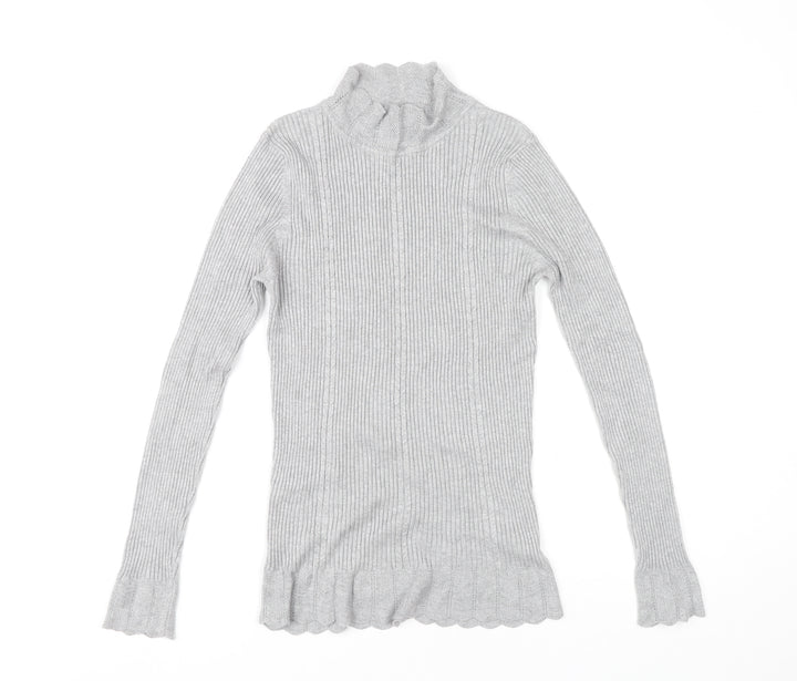 Papaya Women's Grey Knit Pullover Jumper Size 14