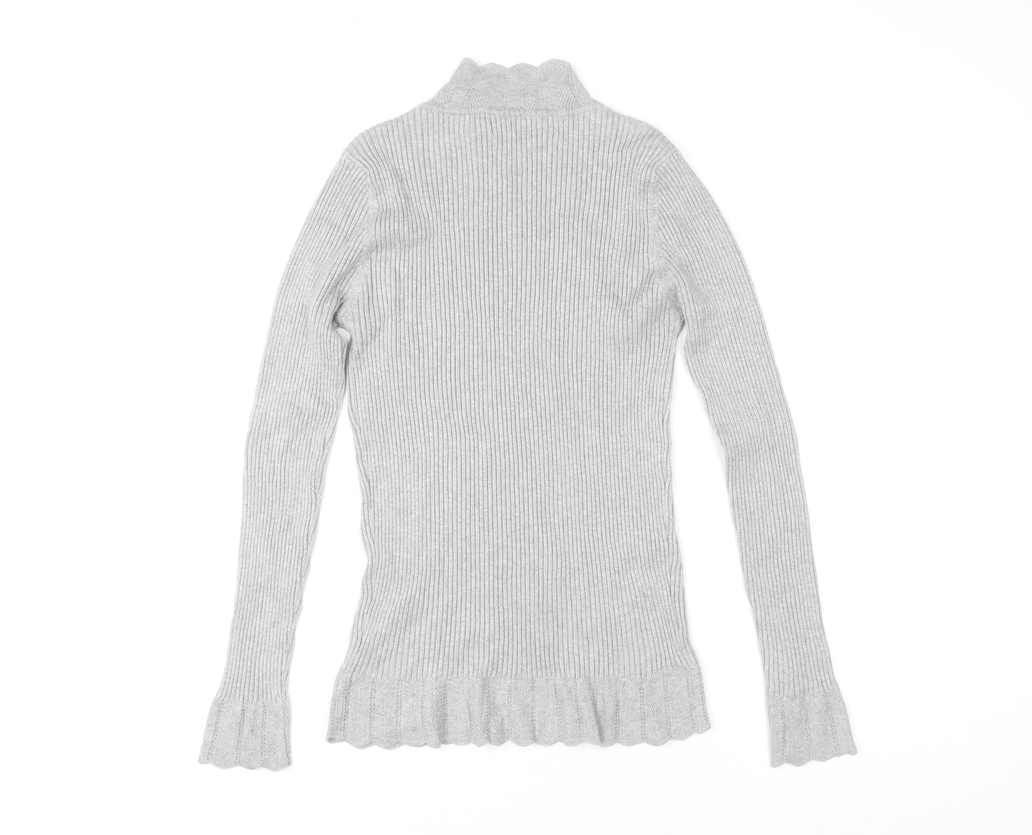 Papaya Women's Grey Knit Pullover Jumper Size 14