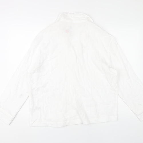 Marks and Spencer Women's White Pyjama Shirt Size 10