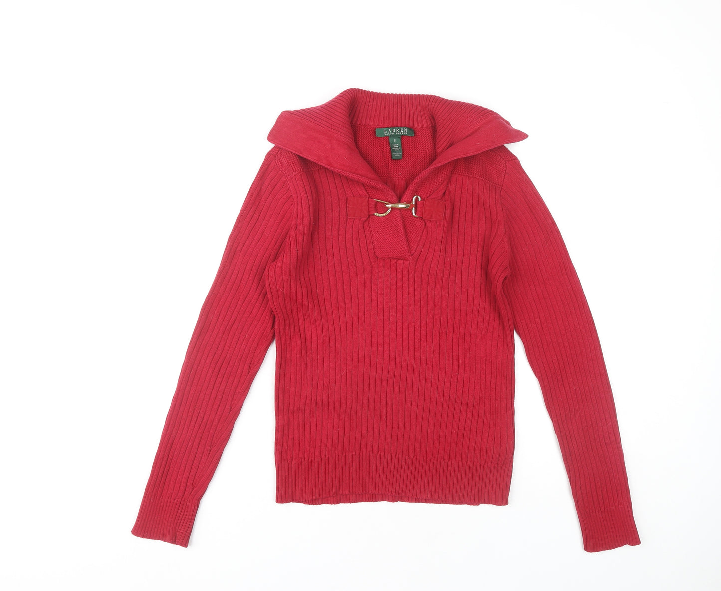 Lauren Ralph Lauren Women's Red Cotton Jumper S