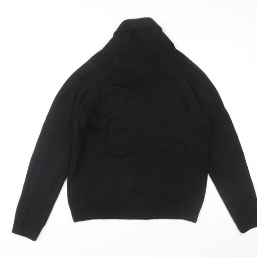 Cedar Wood State Men’s Black High Neck Pullover M