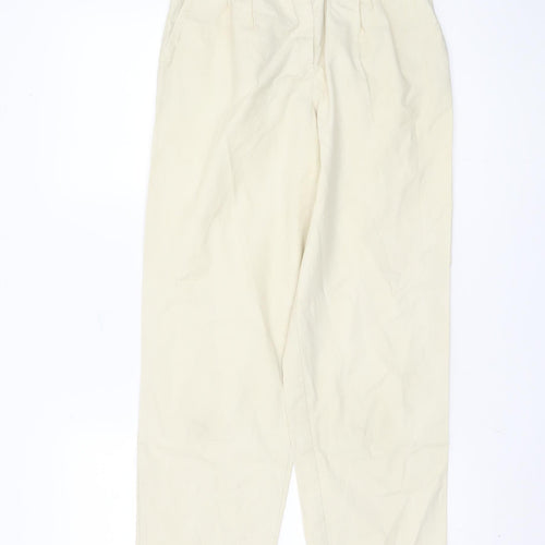 St Michael Women's Beige Cotton Trousers Size 10