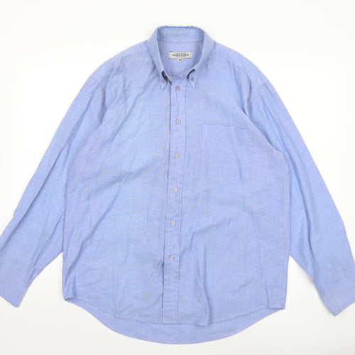 Woods & Gray Men's Blue Button-Up Shirt 15.5