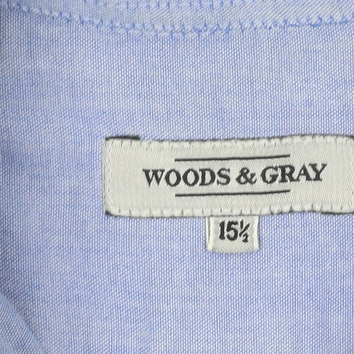 Woods & Gray Men's Blue Button-Up Shirt 15.5