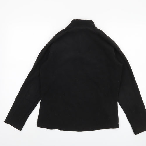 Oxylane Women's Black 1/4 Zip Fleece Sweatshirt - Size L