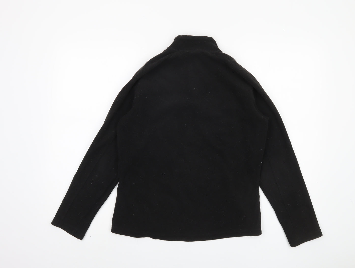 Oxylane Women's Black 1/4 Zip Fleece Sweatshirt - Size L