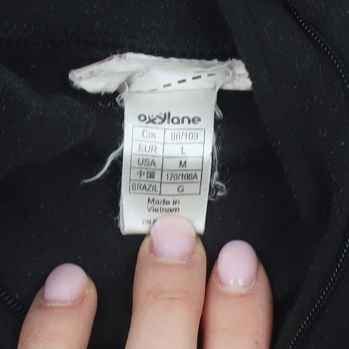 Oxylane Women's Black 1/4 Zip Fleece Sweatshirt - Size L