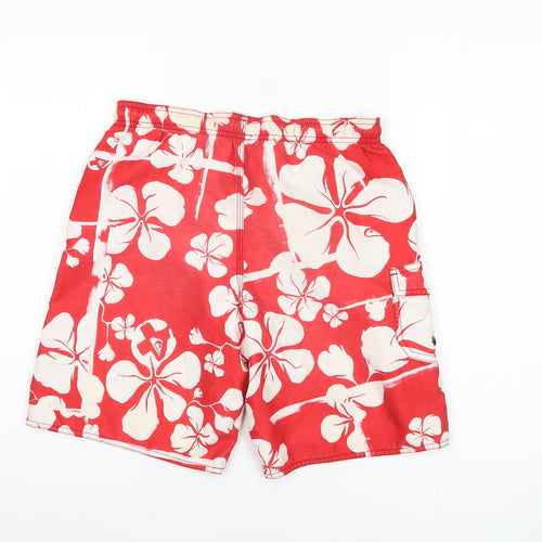 Quiksilver Boys Red Floral Board Shorts Size 12