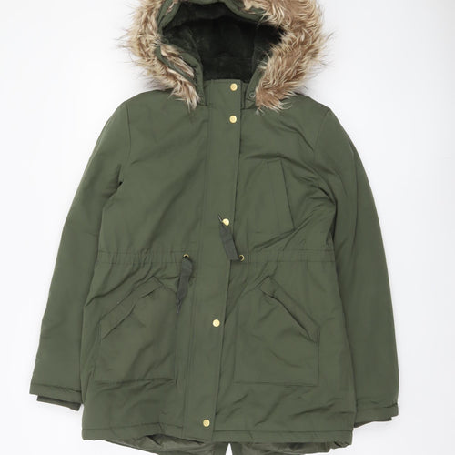 Marks and Spencer Girls Green Parka 13-14 Years