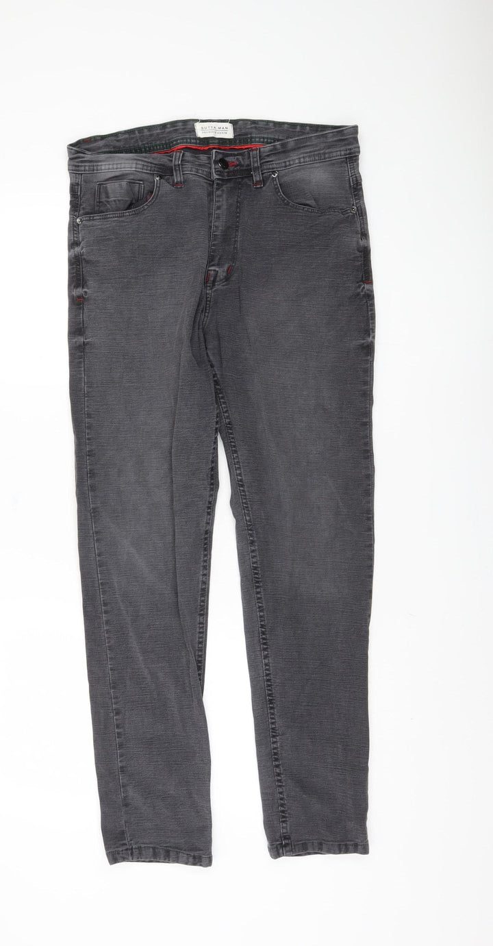 Sutta Man Men's Grey Straight Jeans Size 34