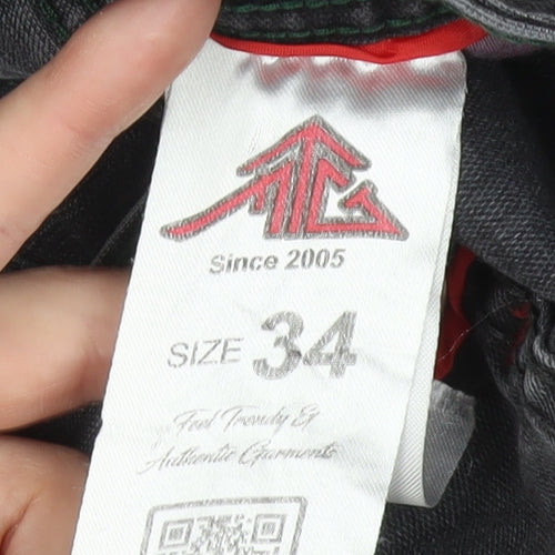 Sutta Man Men's Grey Straight Jeans Size 34