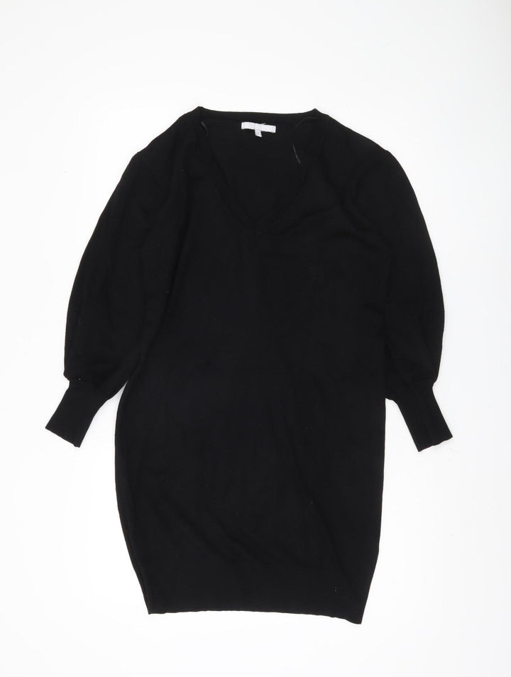 Pebble Bay Women's Black V-Neck Pullover Jumper