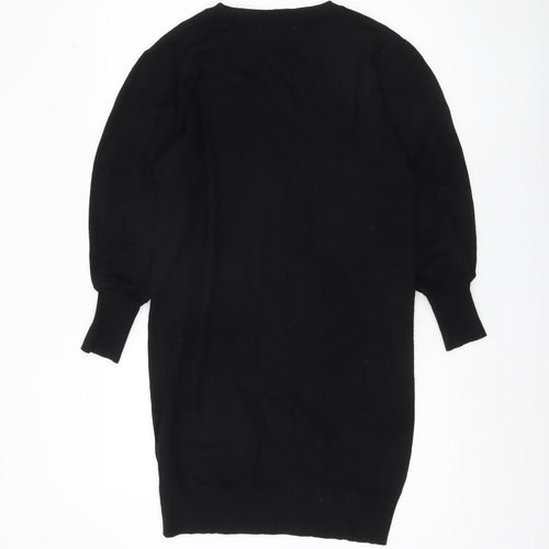 Pebble Bay Women's Black V-Neck Pullover Jumper
