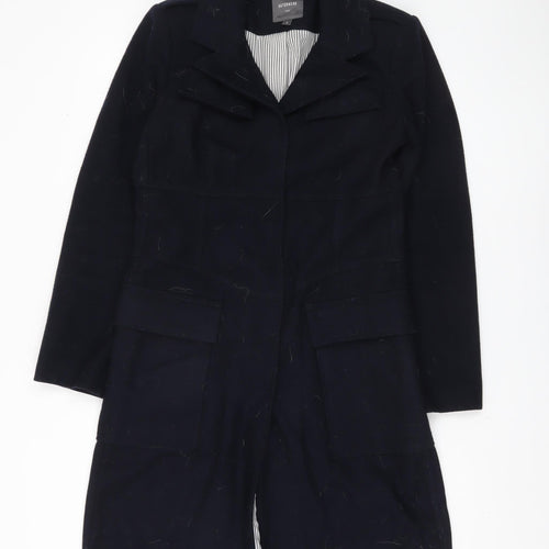 Next Women's Black Long Coat Size 8