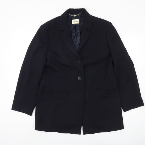 Viyella Women's Black Blazer, Size 14, Classic Design