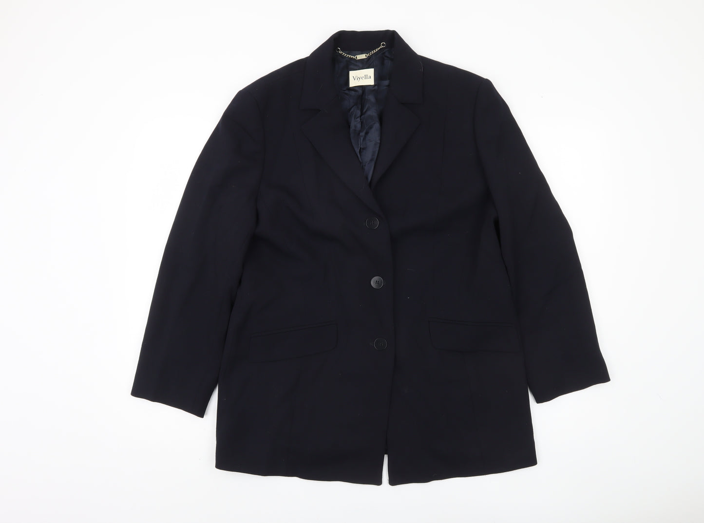 Viyella Women's Black Blazer, Size 14, Classic Design