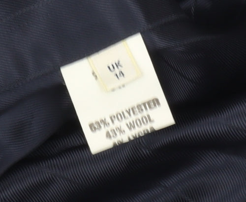 Viyella Women's Black Blazer, Size 14, Classic Design