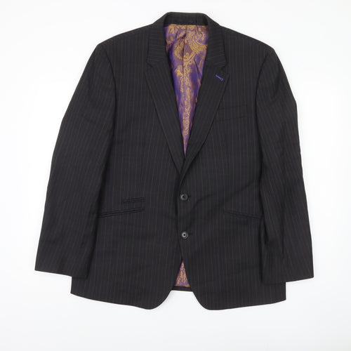 Next Men's Black Stripe Blazer, 42 Short
