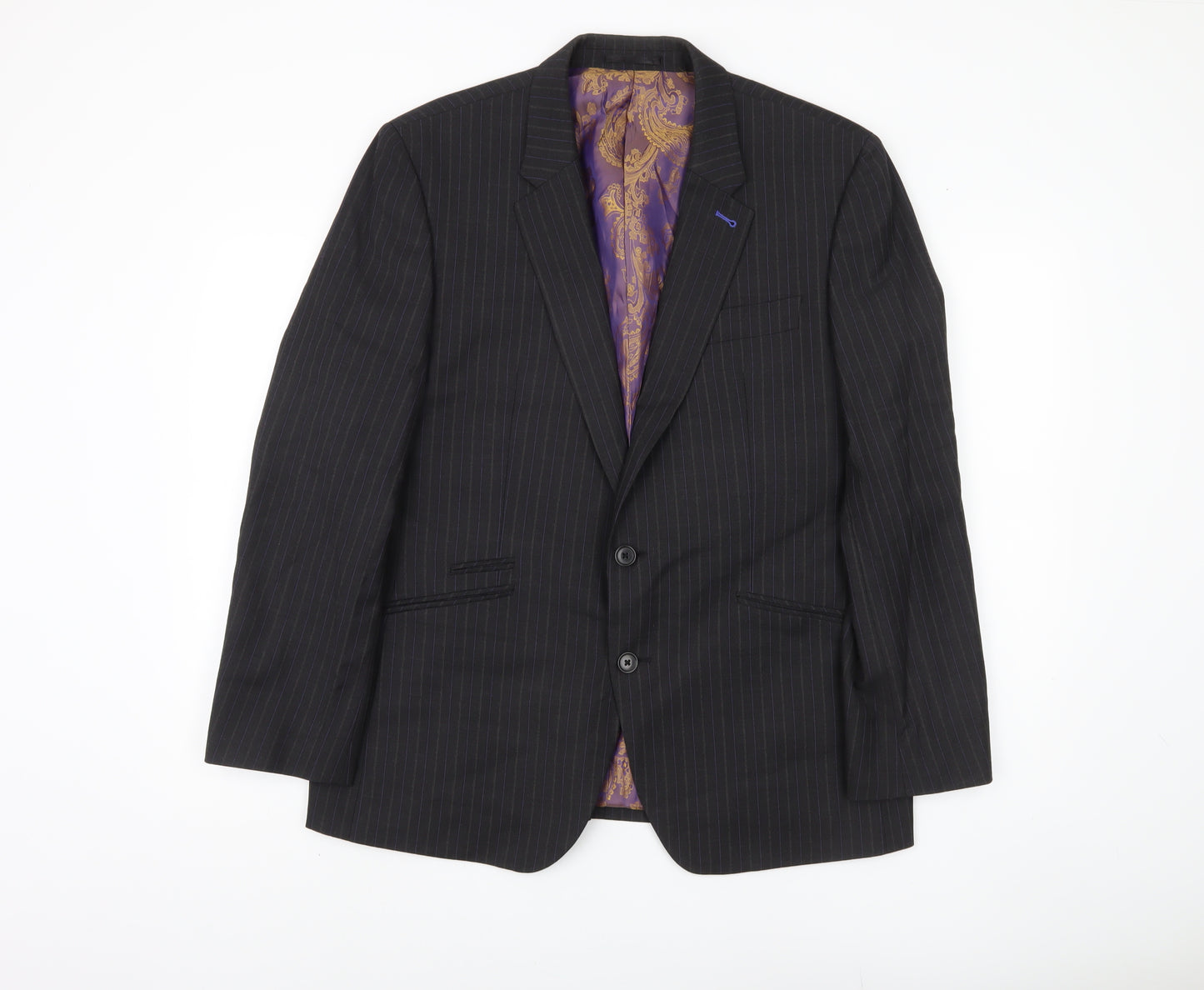Next Men's Black Stripe Blazer, 42 Short