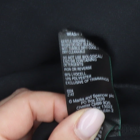 Marks and Spencer Women's Black Wrap Skirt Size 10