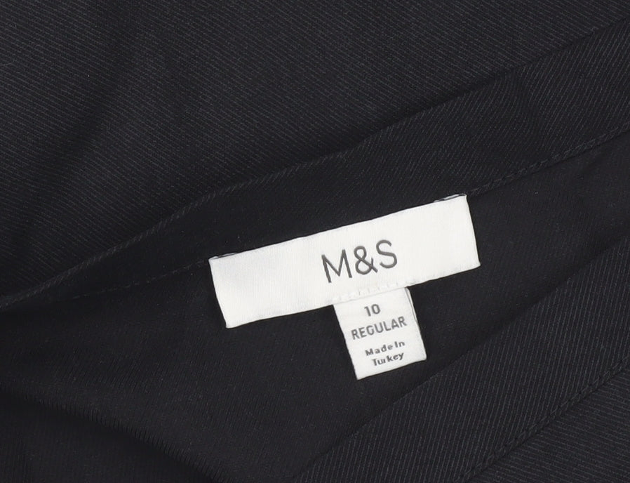 Marks and Spencer Women's Black Wrap Skirt Size 10