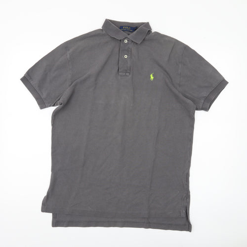 Polo Ralph Lauren Men's Grey Polo Shirt M Short Sleeve