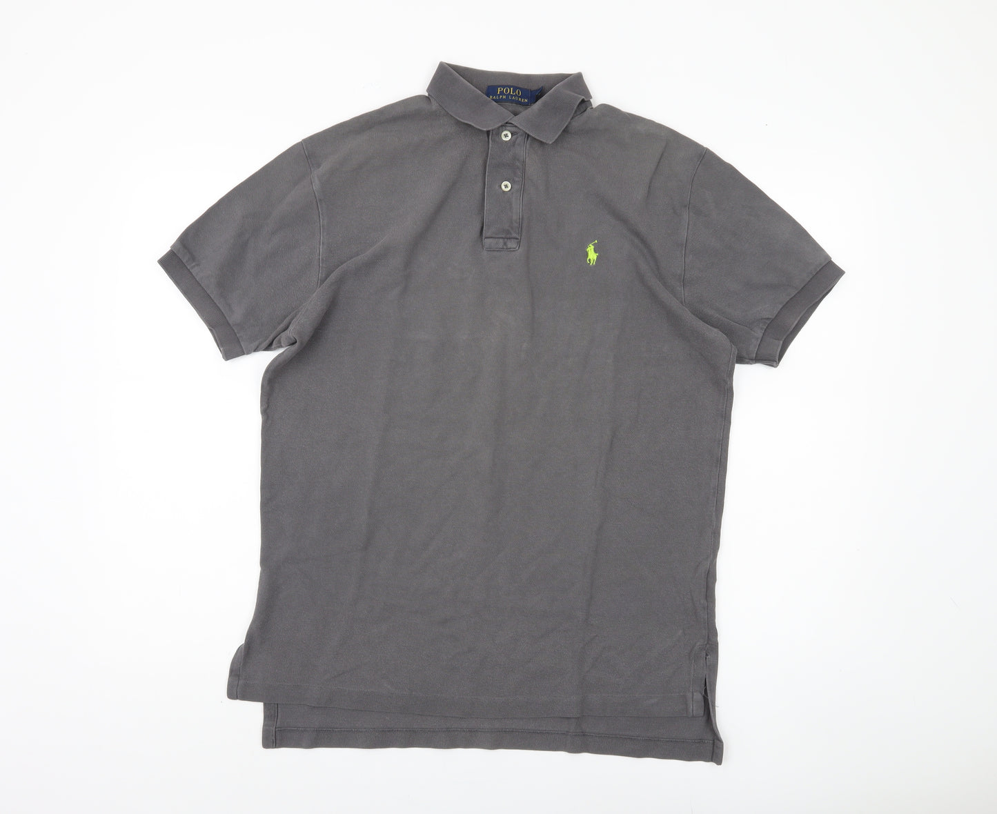 Polo Ralph Lauren Men's Grey Polo Shirt M Short Sleeve