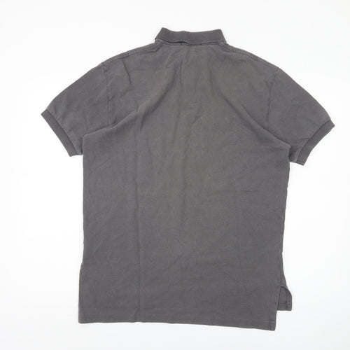Polo Ralph Lauren Men's Grey Polo Shirt M Short Sleeve