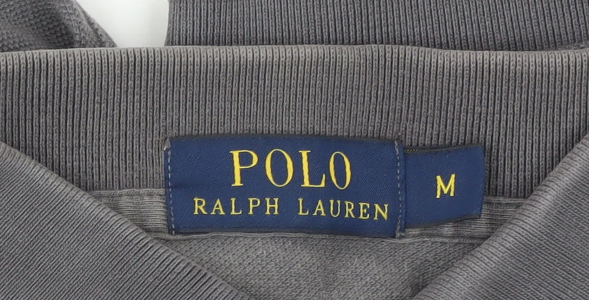 Polo Ralph Lauren Men's Grey Polo Shirt M Short Sleeve