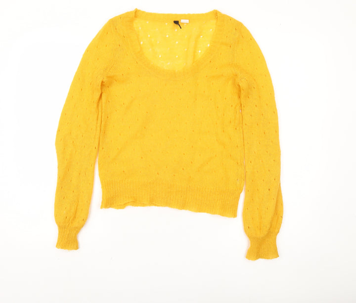 Divided Women's Yellow Pullover Jumper Size 8