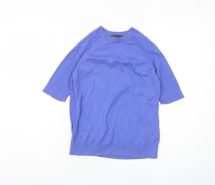 Marks and Spencer Women's Blue Pullover Jumper S