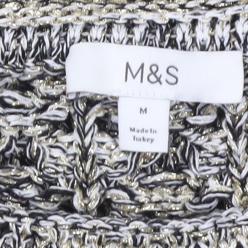 Marks and Spencer Women's Multicoloured Pullover Jumper M