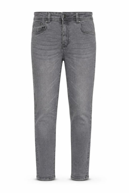 Front view of Ripstop boys’ grey skinny jeans, size 13, casual denim