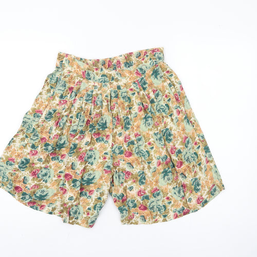 Women's Multicoloured Floral Culotte Shorts S