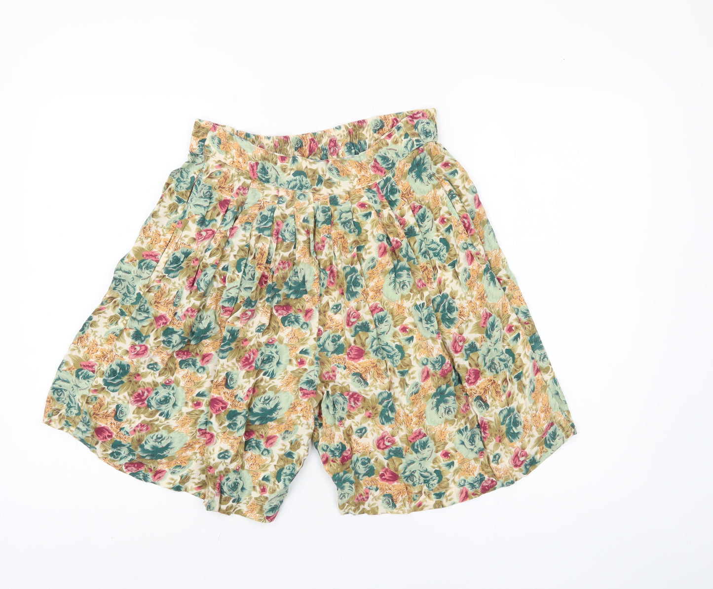Women's Multicoloured Floral Culotte Shorts S