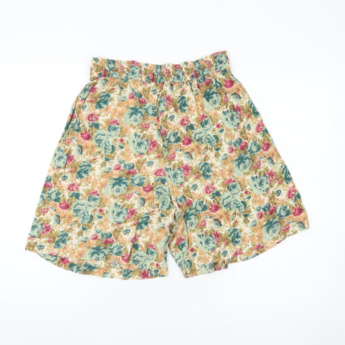 Women's Multicoloured Floral Culotte Shorts S