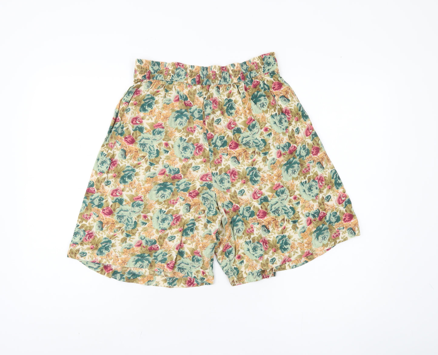 Women's Multicoloured Floral Culotte Shorts S