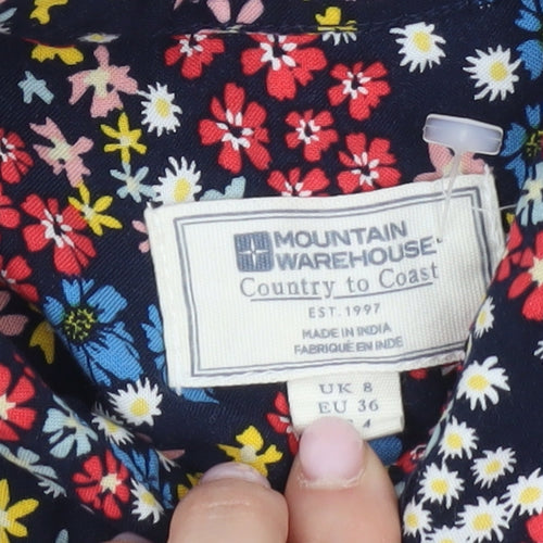 Mountain Warehouse Women's Floral Dress, UK 8, Multicoloured